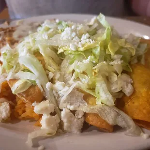 a plate of mexican food
