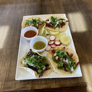 Authentic mexican tacos