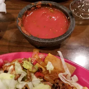 The complimentary salsa here is the best around. Free refills.