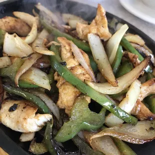 Chicken lunch fajitas ! Only 6.99 great Portion &amp; taste