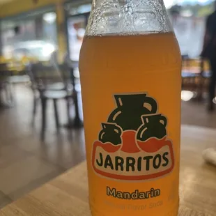 a bottle of orange juice