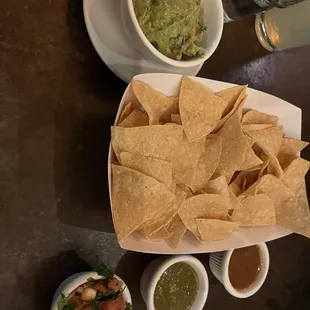 Tortilla Chips and Guacamole