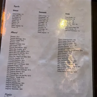 Menu as of 10/21/22