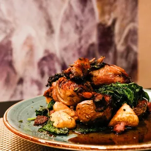 a plate of food