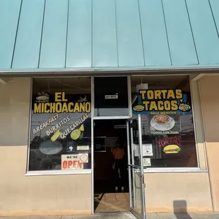 the front of a restaurant