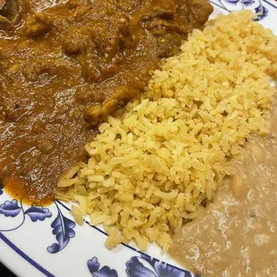 Bistec con Chile Rojo