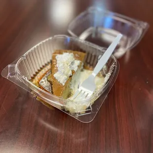 Flan with whipped cream