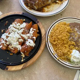 Sizzling enchiladas, El Pastor