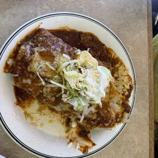 Chile Colorado burrito