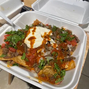 Asada nachos are fire ! ‍