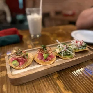 Shrimp tostada