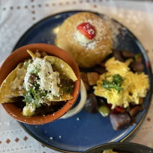 two plates of food