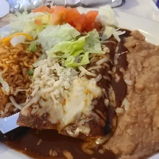 Enchiladas con mole
