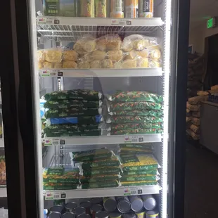 a refrigerator full of food