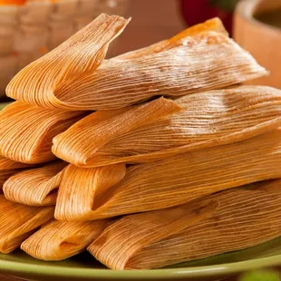a plate of tamales