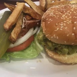 Guacamole Swiss burger