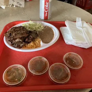 Plato de Carne Asada