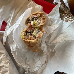 Steak burrito