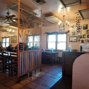 view from my table of first dinig room