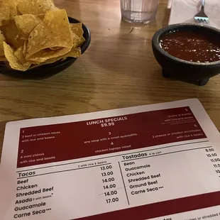 Best lunch specials in Tucson.