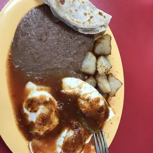 I always go with the hotter salsa over my eggs yum!! If ever in this area do you self a favor, try this place.