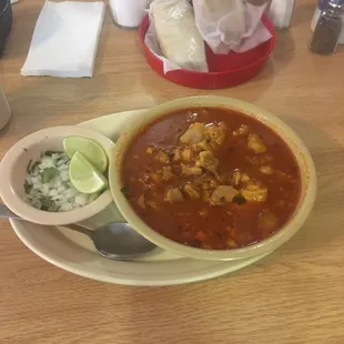 Menudo homemade tortillas