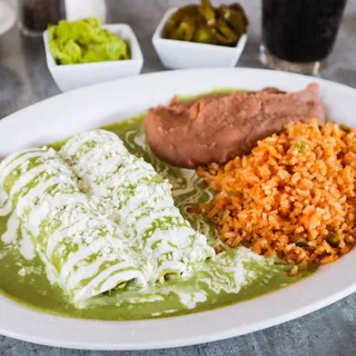 Cilantro Cream Enchiladas