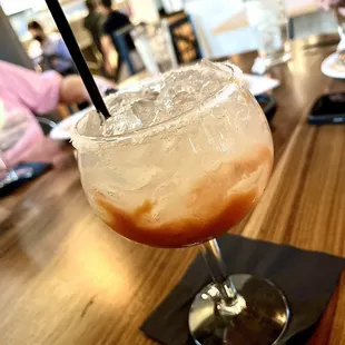 Guava Margarita on the Rocks