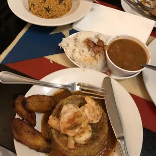 a plate of food on a table