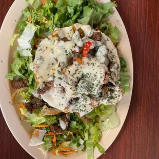 a plate of food on a table