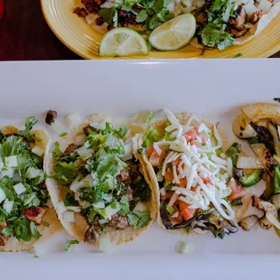 You can order our tacos on the handmade tortillas!