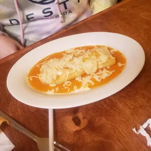 a plate of food on a table