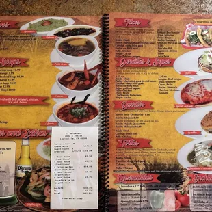 Receipt with all prices more than listed