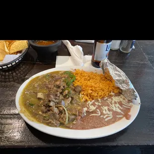 Lengua O Chicharron En Salsa Verde