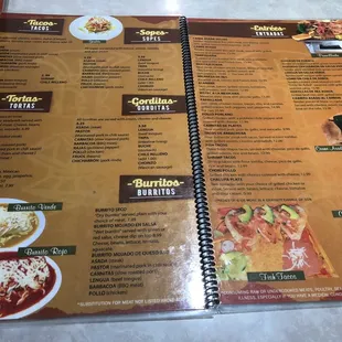 Inside menu