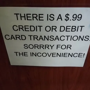 a sign on a door