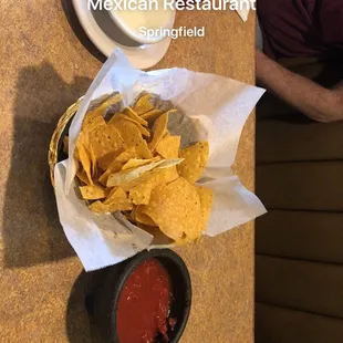 Salsa is fresh and very good!