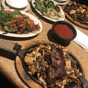 The Parrillada- so much meat! Subbed the rice and beans out for veggies
