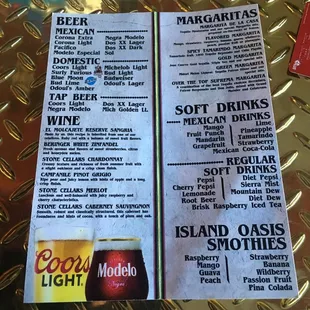 Beer, wine &amp; margaritas!