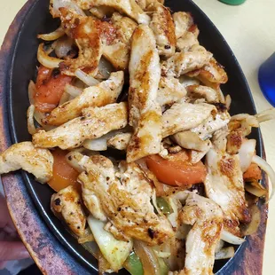 Chicken fajitas