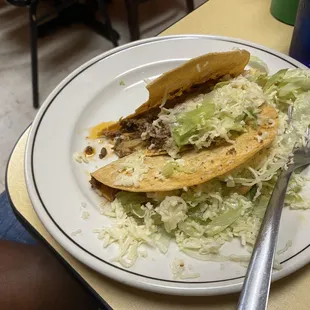 a plate of food on a table