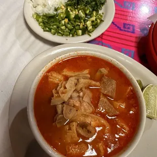 Small bowl of menudo