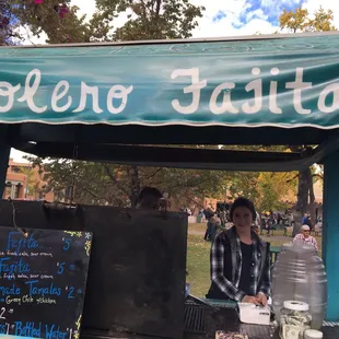 Great place for a bite in the plaza in Santa Fe!