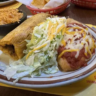 Chile Relleno &amp; Beef Tamale