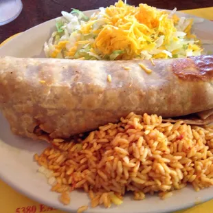 Red Chili Carne Burrito Enchilada