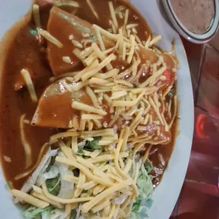 Chicken enchiladas