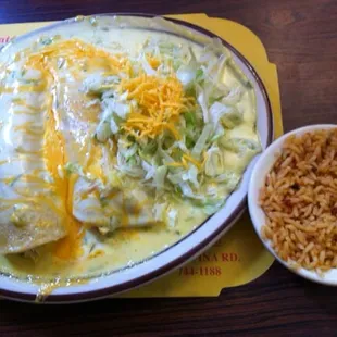 House Special Chicken Enchiladas