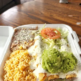 #6 Beef or Chicken Taquitos Combo $7.99