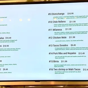 Menu Board