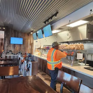 The front counter where you can order your meals